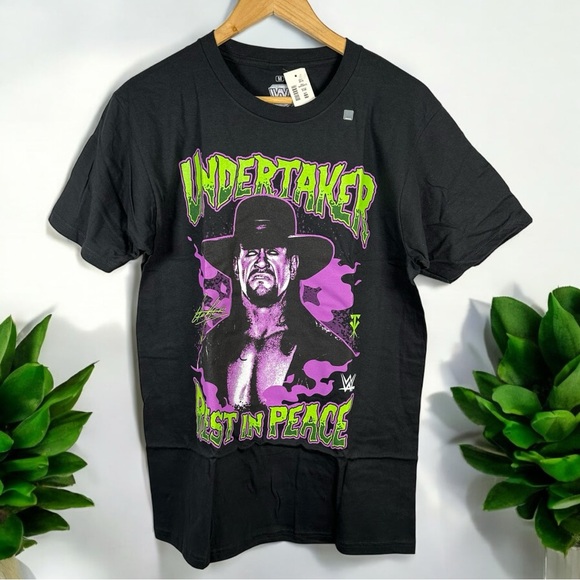 WWE Undertaker Graphic Tee Tshirt Official Wrestling Mens Black Size Medium NWT - Picture 4 of 7